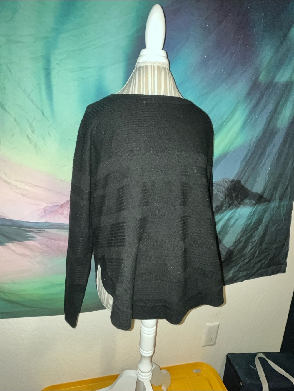 ONLY Black Open-Knit Pullover